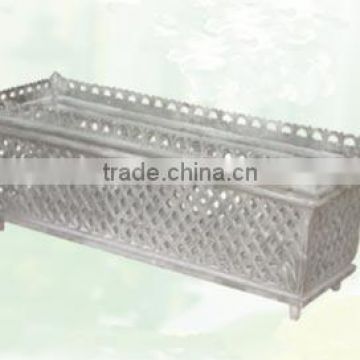 Trade Assurance China Supplier Garden Cast Iron Flower basket antique basket