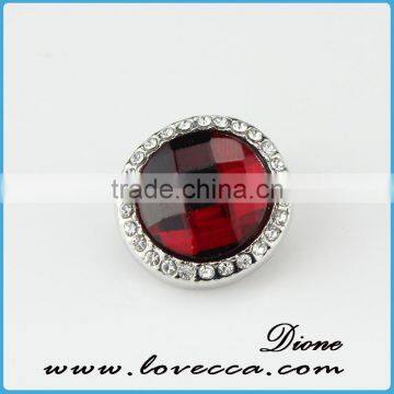 18mm Crystal Snap Button Charm photo-2