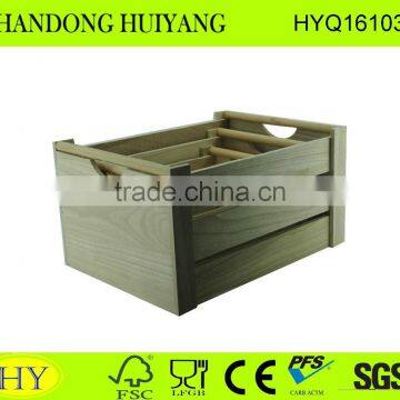 Unfinished Wholesale Storage Wooden Fruit Tray photo-2