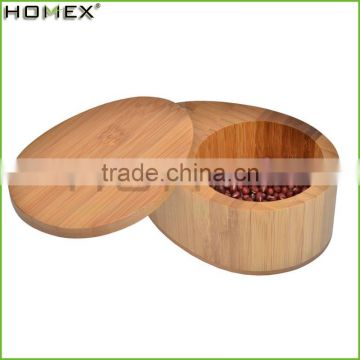 Eco-friendly Round Shape Bamboo Kitchen Storage Box/Homex_Factory