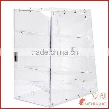 4 Tires Acrylic Food Display Rack Bakery Showcase / Donut Display Cabinet photo-4