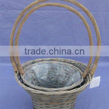 cheap wicker gift basket with hands