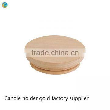 Pine Material Seal Ring Wood Lid Candle Jar Clear Candle Glass photo-6