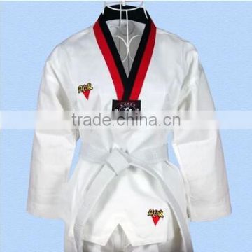 WTF standard cheapest good quality taekwondo training uniform OEM