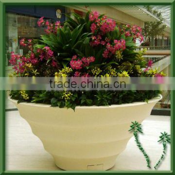 flower pot with artificial flower,plastic planter