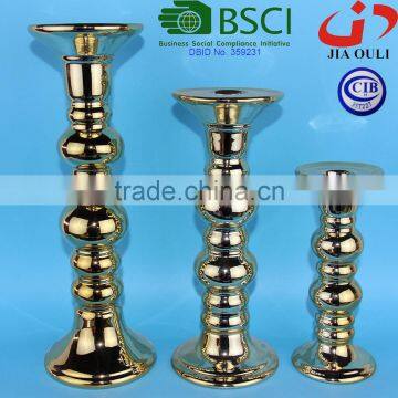 BSCI Member Factory Quality Home Decor Tall Classic Pillar Candlestick Holders photo-4