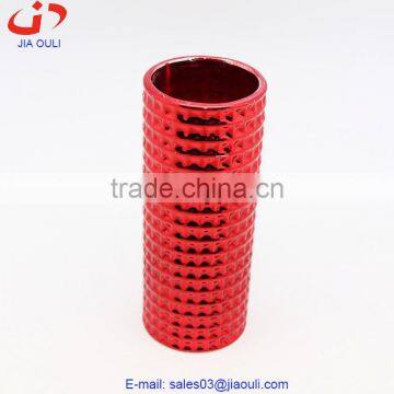 2016 Quality round plating ceramic flower vase, gold vase, red vase