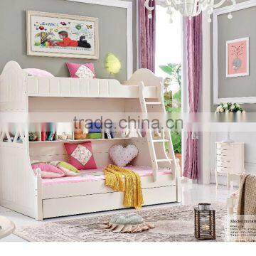 MJ665 2016 New Luxury Colorful White Bedroom Set Wooden Children Kids Teenager Bedroom Set photo-4
