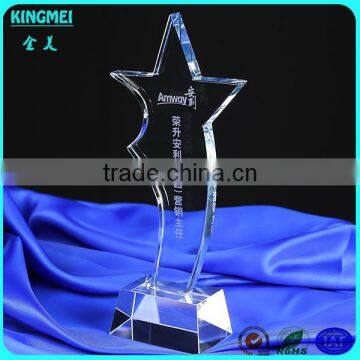 Clear Star Smiling Face Crystal Plaque Award Star Crystal Glass Award Trophies photo-6