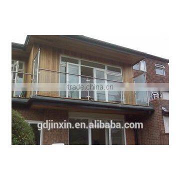 JINXIN Customized Glass Fence_tempered Glass Fence Panels Stair Railing Cost photo-3