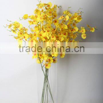 yellow Dancing Orchids artificial decorative Dancing Orchids flowers for wholesale