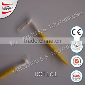 wholesale hard bristle false teeth toothbrush denture toothbrush