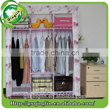 High quality fabric coated bedroom furniture wardrobe for bedroom