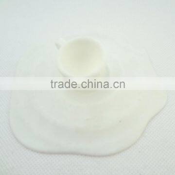 Fda Silicone Rubber Anti-dust Airtight Seal Silicone Drink Cup Lids With Cup Heard Silicone Tea Cup photo-2