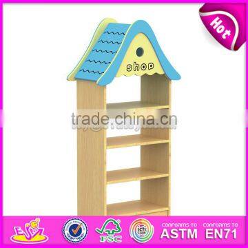 Handmade Multi-function Kindergarten Children Furniture Wooden Toy Storage Ideas W08C179 photo-3
