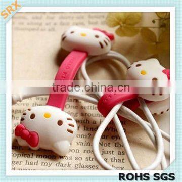 New design heart shape cute custom plastic circle cable clips