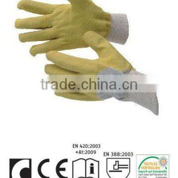 glass protective gardening latex coated working gloves