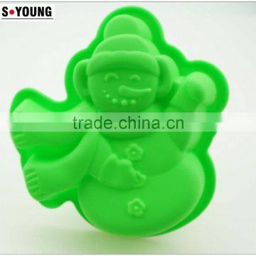 11171 Funny Snowman Shaped Silicone Cake Mold photo-2