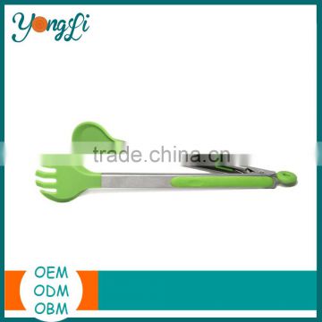 Easy Life Silicone Food Clip Stainless Steel Serving Tongs