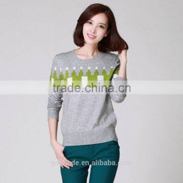 New Sweater Design Cheap Knitted Girls Pullover Sweater Ladies Winter Long Sweater photo-2