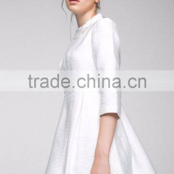 Sell Latest Woman Dress Design Fashion Floral Printed Autumn Winter Custom Business Office Formal Lady Dresses With Sleeves photo-6