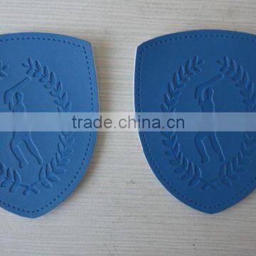 Qingdao customized high quality pu brand logoleather label for jeans