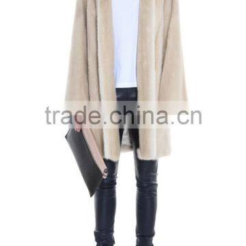 2016 Winter Women Keep Warm Noble Natural Mink Fur Coat photo-3