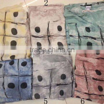 Fashion new popular print dot viscose scarf