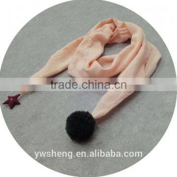 Newest Style Baby Girl Cotton Plain Baby Scarf photo-5