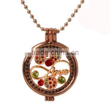 Artificial Jewellery Round Hollow Alloy Rainbow Coin Necklace photo-2