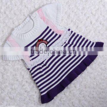 Baby Girl Summer Dress Stripe Knitting Dresses