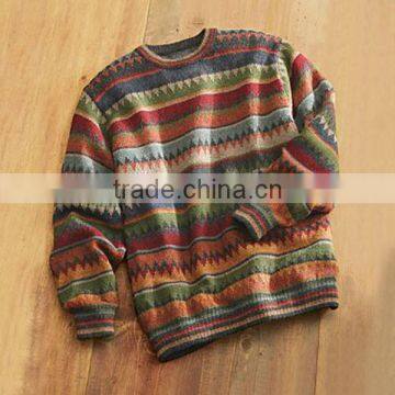 Latest Design Fancy Pullover Knitted Man Wool Sweater photo-4
