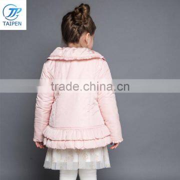 Girls Winter Coat Sweet Style Children Clothes With Pleated Hem 2017 New Design photo-4