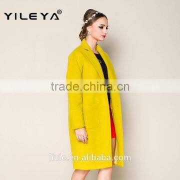 Hot Sale New Fashion High Grade Grey Long Style Ladies Hand Knitting Wool Coats photo-5