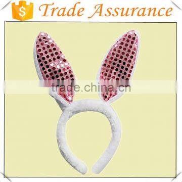 Promotion Cut Bunny Ears Headband for Girl Party Rabbit Ear Headband Easter Bunny Headband