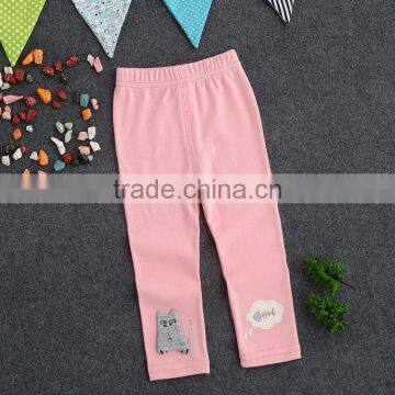 Kids Clothing Baby Printed Pattern High Waist Baby Girls Cotton Leggings photo-3