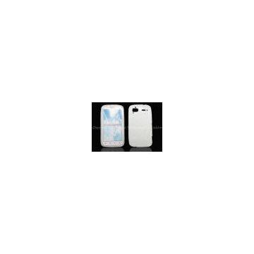 White high quality TPU cell phone soft case for HTC Sensation
