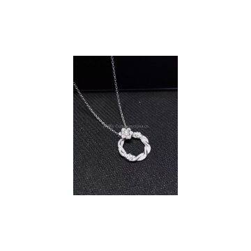 NEFFLY Nice Rose flower 925 Sterling Sliver necklace Women Girls For Party&Gift Fashion Jewelry 1PC