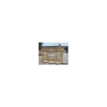 marble fireplace