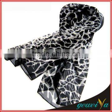 Digital Printing High Quality Chiffon Silk Head Scarf