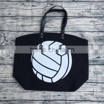 wholesale football canvas cotton bags girls women hot sale cotton tote