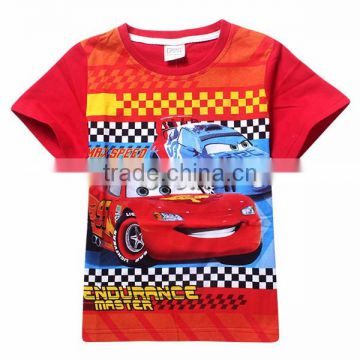 Hot Movie Cars cotton Tshirts, Cars T-Shirt promotion gift for kids, cartoon movie T-Shirts wholesale