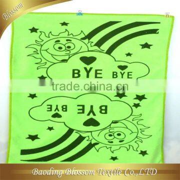 gaoyang hebei made in china 100% microfiber beautiful quick dry transfer printing kitchen tea towel 38*64cm