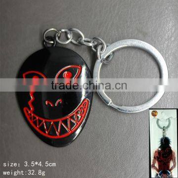 Wholesale Pendant Fancy Black One Piece Moria Mask Anime Keychain