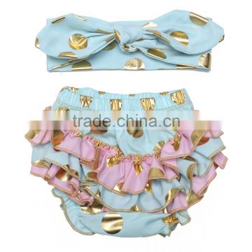 Organic cotton underwear cheap wholesale clothing baby ruffle bloomers