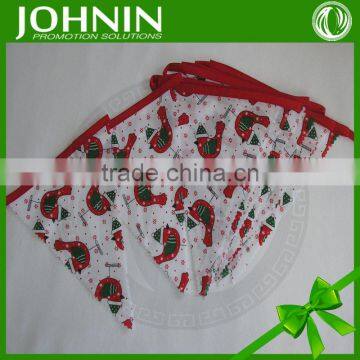 Polyester Printed Festival Decoration promotional Christmas bunting