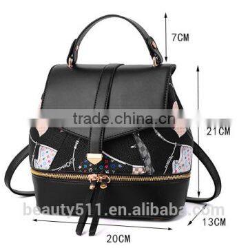 The new European fashion leather shoulder bag factory direct leisure bag backpack women manufacturer HB77