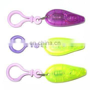 1 LED flashlight UV light keychain