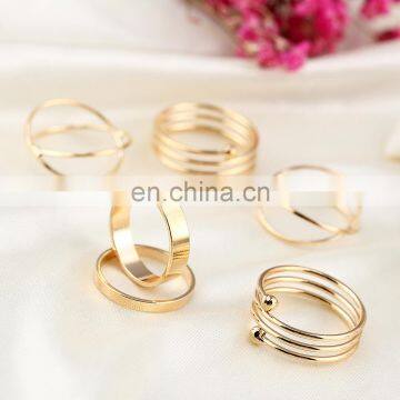 6PCS/Set Party Gift Midi Finger Ring Set Women Girl Punk Jewelry Knuckle Rings photo-3