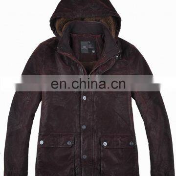 2015 mens oem brand fashion leather jackets with high quality